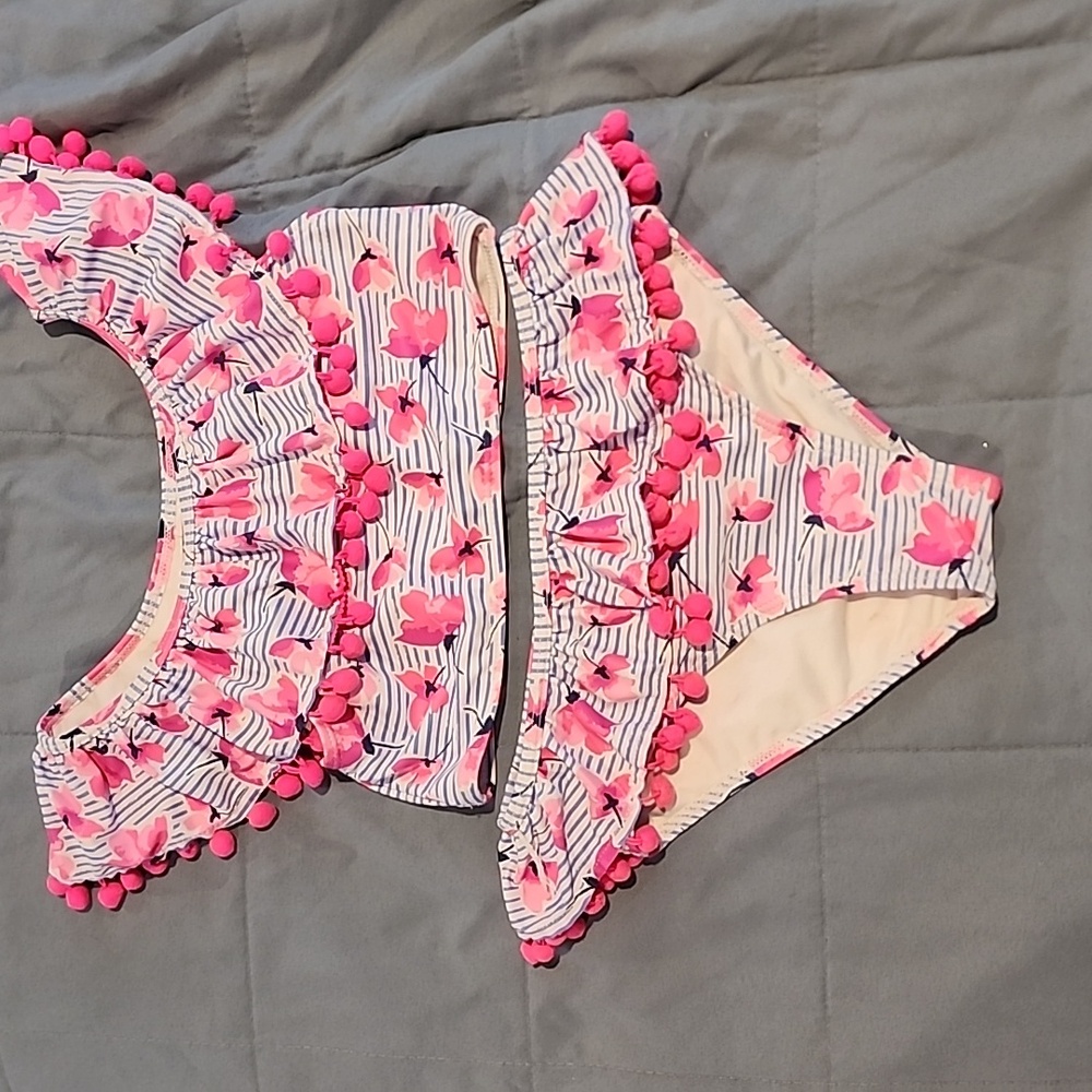 Nicole Miller pompom bikini Size L